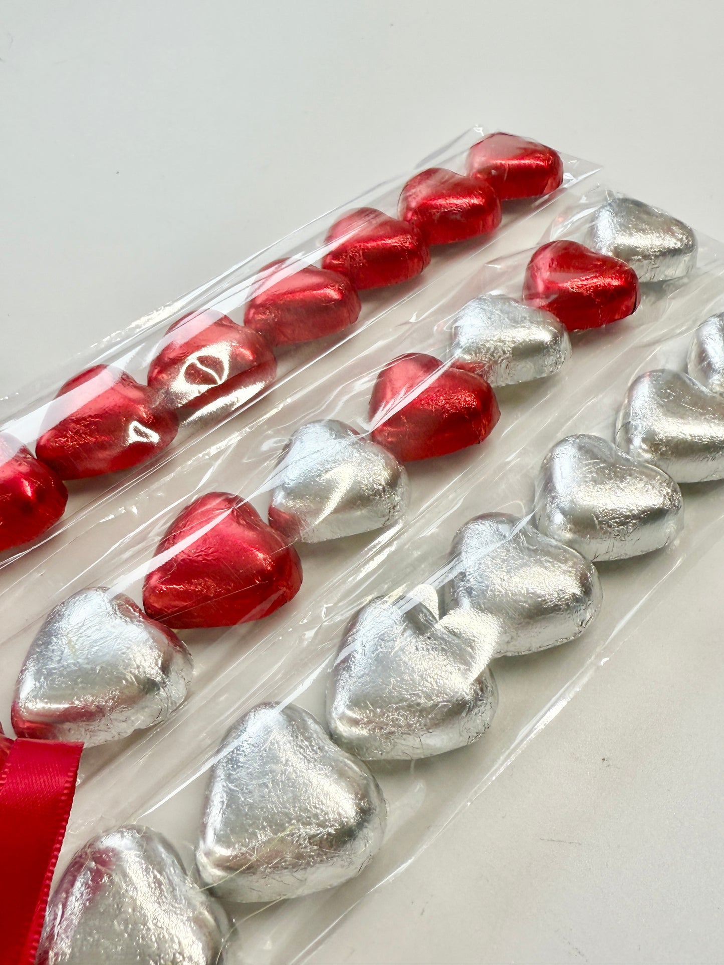 Chocolate Heart Kebabs - Foil Wrapped Chocolate Hearts - Sweet Kebabs - Sweet Treats - Valentines Gifts - Gifts for Him - Gifts for Her