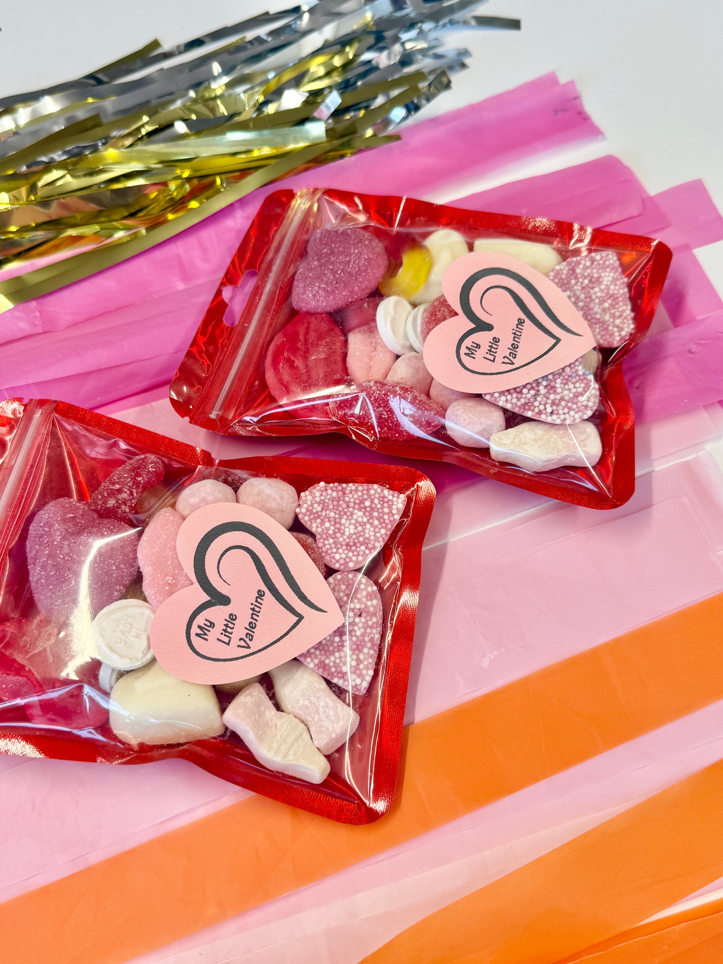 Valentine Sweet Packet - Valentine Sweet Treats - My Little Valentine Sweet Packets - Pick n Mix Sweets - Valentine Sweet Pouches - Sweet Treat Packet