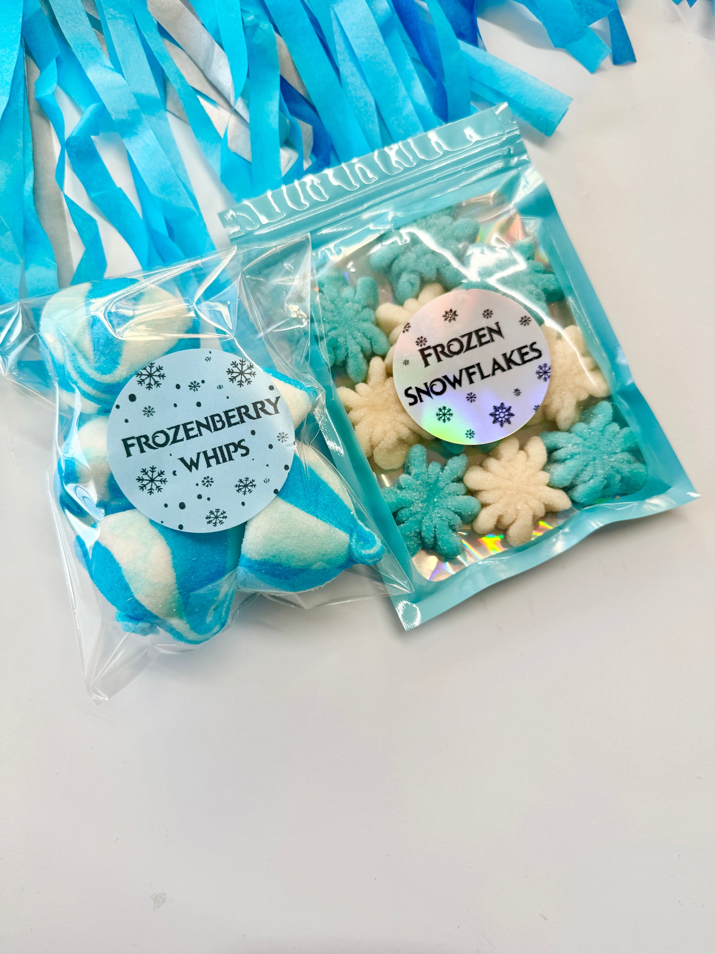 Disney Frozen Sweet Packets - Frozenberry Whips - Frozen Snowflakes