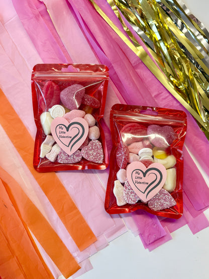 Valentine Sweet Packet - Valentine Sweet Treats - My Little Valentine Sweet Packets - Pick n Mix Sweets - Valentine Sweet Pouches - Sweet Treat Packet