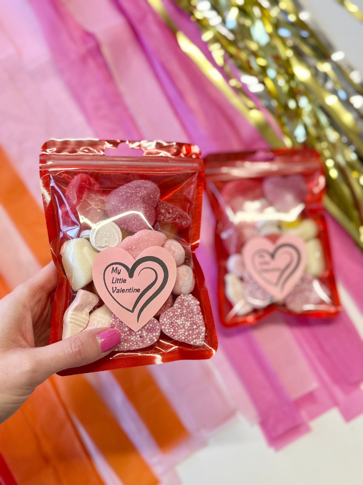 Valentine Sweet Packet - Valentine Sweet Treats - My Little Valentine Sweet Packets - Pick n Mix Sweets - Valentine Sweet Pouches - Sweet Treat Packet