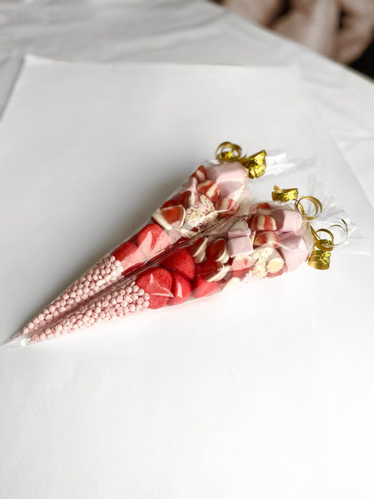 Pink Sweet Cone - Sweetheart - Girly Sweet Cone - Birthday Sweet Cones- Party Supplies - Gifts For Birthday - Party Favours - Birthday Cones