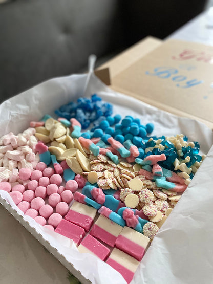 Gender Reveal Pick and Mix Box- Sharing Box - Gifts for Boys - Gifts for Girls - Sweet Treats - Gender Reveal - Reveal Gifts - Pick N Mix