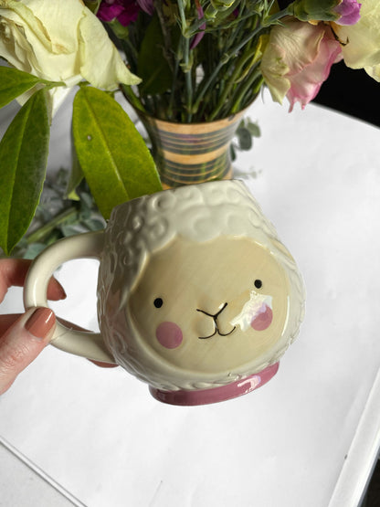 Ceramic Mug - Springtime mug - Spring Treats - Gifts For Kids - Lamb Cup Mug - Spring Decor - Spring Decorations - Lamb Mug - Easter Mug