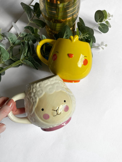 Ceramic Mug - Springtime mug - Spring Treats - Gifts For Kids - Lamb Cup Mug - Spring Decor - Spring Decorations - Lamb Mug - Easter Mug