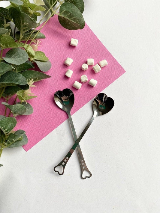 Love Heart Spoon Set - Sprinkle Spoons - Sprinkle Heart Shaped Spoons -Bakers Spoons-Decorative Pretty Spoons-Sprinkle Scoop-Bakers Supplies