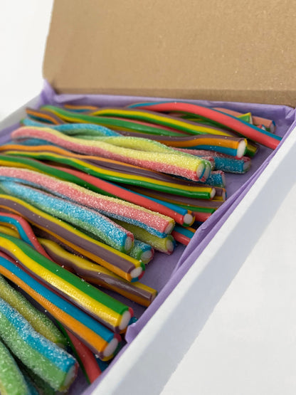 Rainbow Sweets - Gifts for Everyone  - Rainbow Treats - Rainbow Sweet Box - Pencil Treats - Pencil Postal Box - Postal Treats - Fizzy Treats