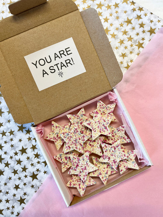 You are a Star Sweet Box - White Chocolate Sweet Box - White Jazzie Sweet Box - White Jazzie Box - White Chocolate Treats - White Chocolate