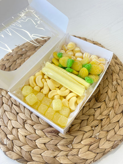 Yellow Themed Sweet Box - Yellow Sweet Box - Postal Box - Gifting Box - Postal Treat Box - Sweet Gift Box - Birthday Gift - Birthday Treats