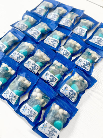 Bluey Sweet Packets - Kids Birthday Personalised Packets - Sweet Party Favours - Bluey Birthday Favours - Sweet Packets - Birthday Favours