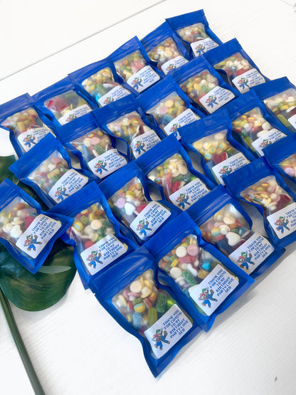 Super Mario Sweet Packets - Birthday Favours - Party Treats - Party Sweets - Super Mario Treats - Sweet Gifts - Personalised Sweets