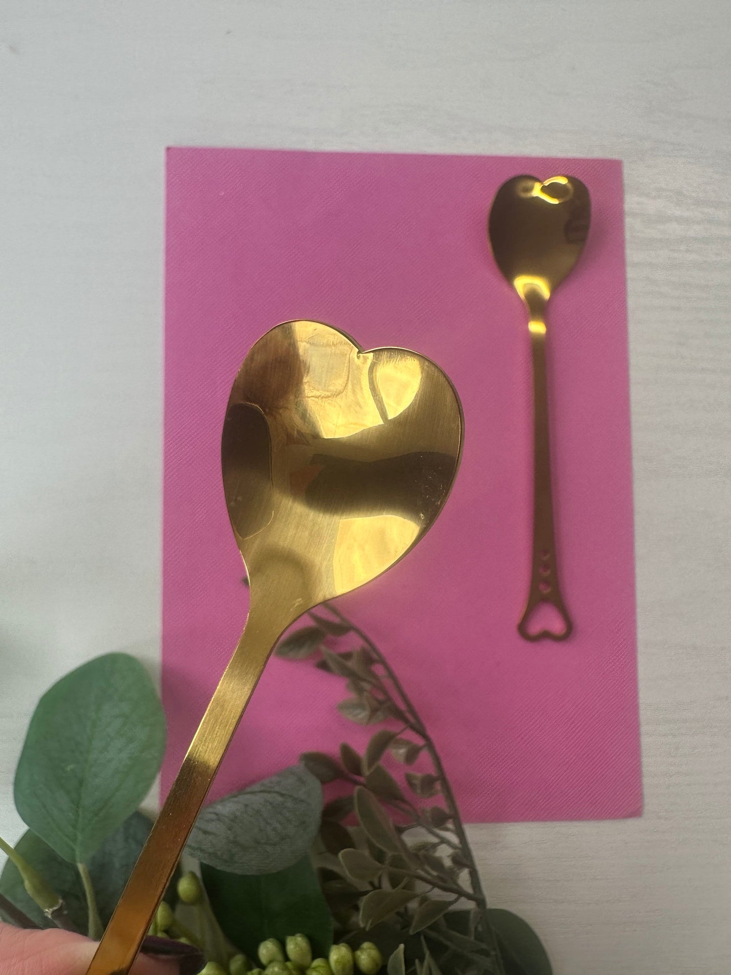 Love Heart Spoon Set - Sprinkle Spoons - Sprinkle Heart Shaped Spoons -Bakers Spoons-Decorative Pretty Spoons-Sprinkle Scoop-Bakers Supplies