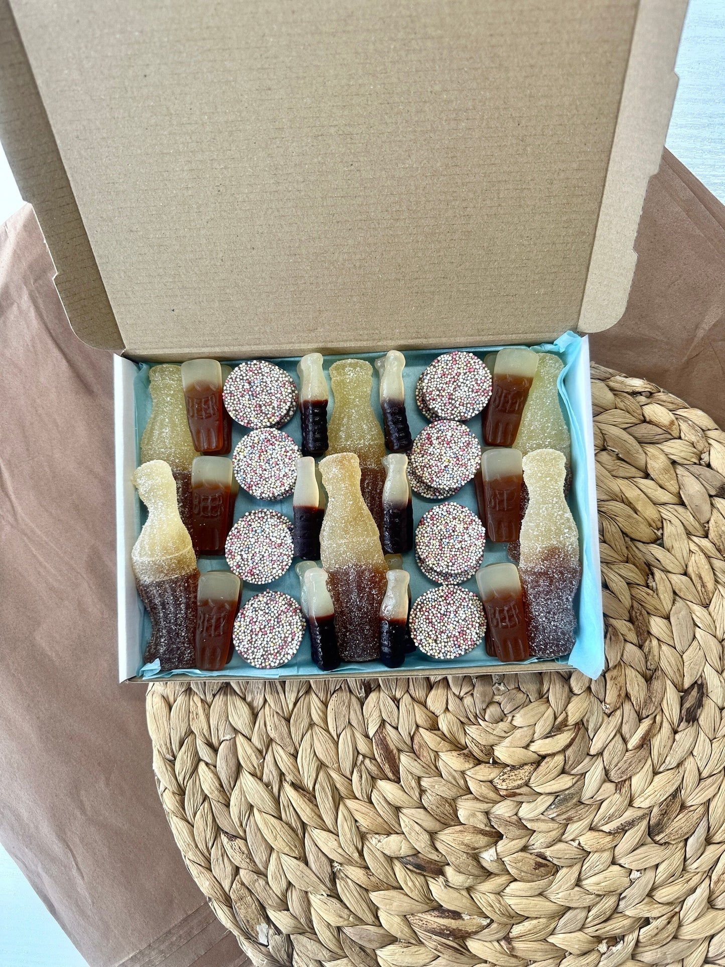 Cola Sweet Mix - Cola Flavoured Sweets - Treats for Him - Birthday Sweet Box - Postal Sweets - Sweets for Men - Cola Bottles - Beer Bottles