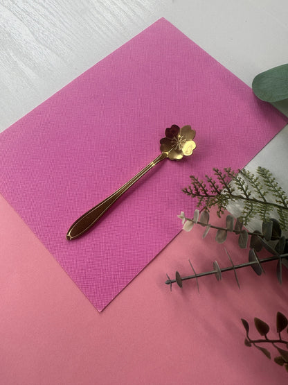 Flower Spoon - Gold Spoon - Sprinkle Spoon - Bakers Spoon - Novelty Spoon - Sugar Spoon - Gold Flower Spoon - Decorative Spoons - New Home