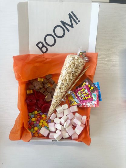 Boom Sweet Box - Autumn Treat Box - Date Night Treats - Movie Night Box - Sweet Sharing Box - Sweet Treats - Sharing Box - Retro Sweet Box