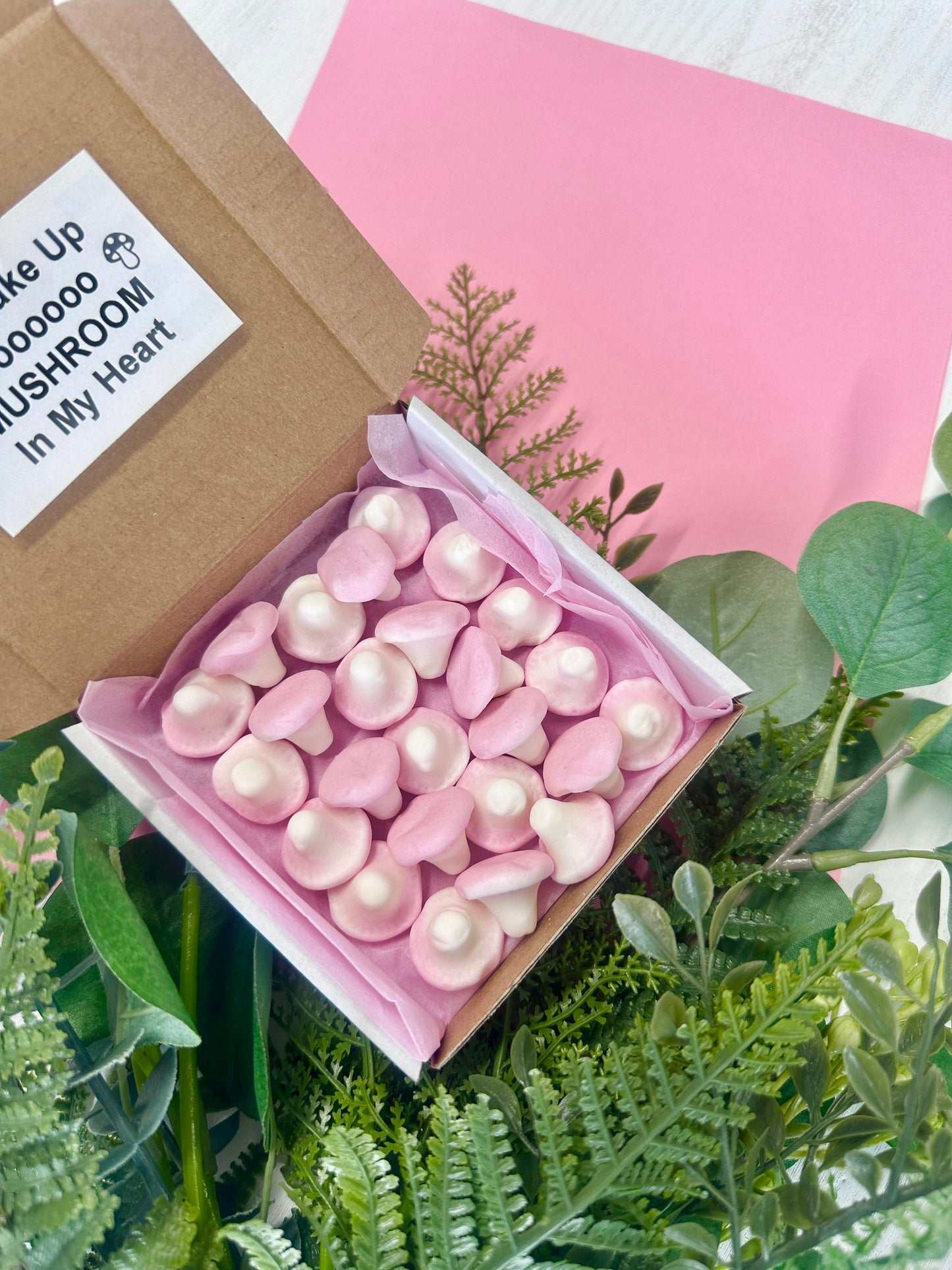 Foam Mushroom box - Valentines Gifts - Mothers Day Treats - Postal Box - Galantines Gifts - Sweet Treats - Postal Treats - Postal Sweets