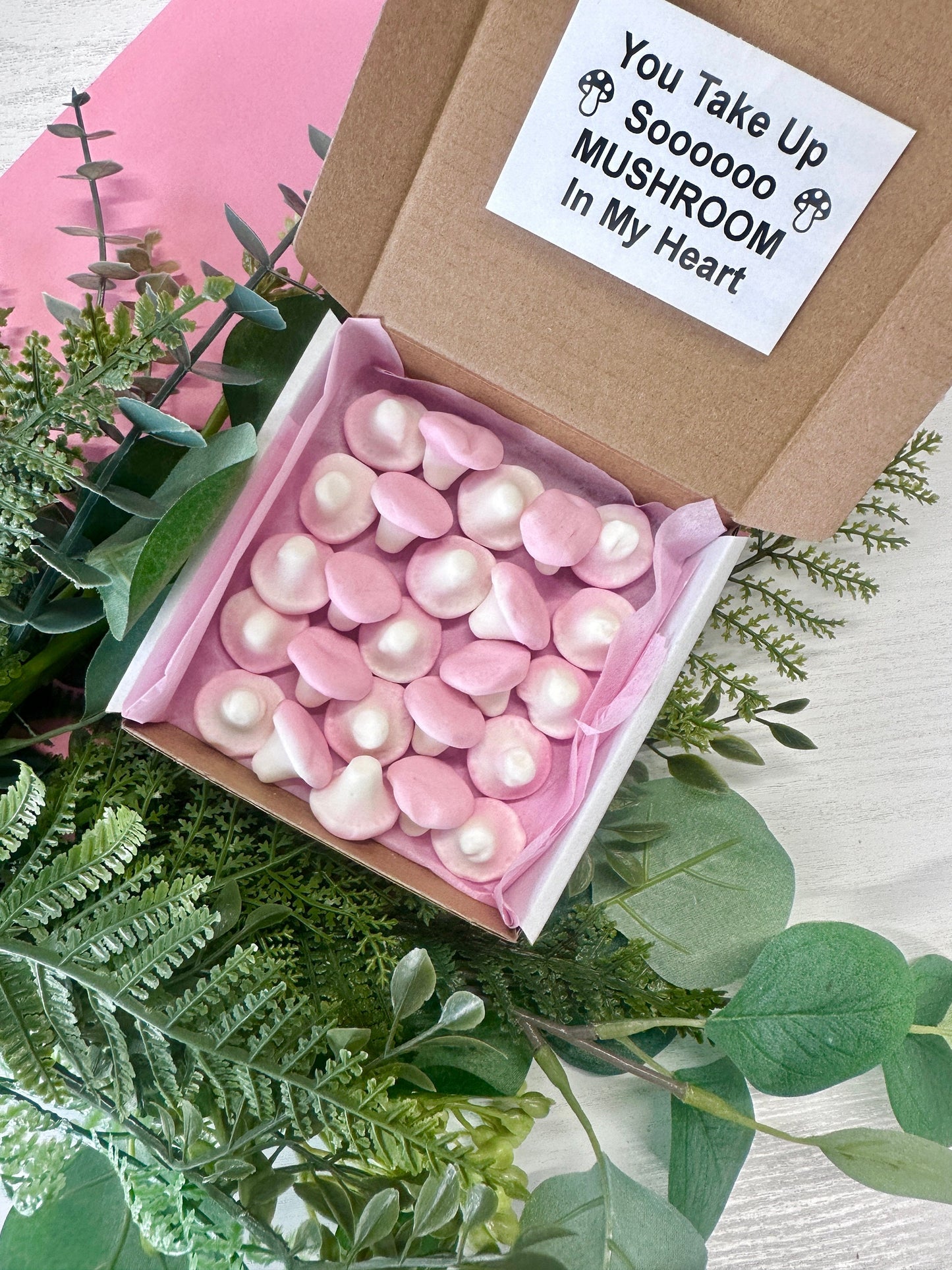 Foam Mushroom box - Valentines Gifts - Mothers Day Treats - Postal Box - Galantines Gifts - Sweet Treats - Postal Treats - Postal Sweets