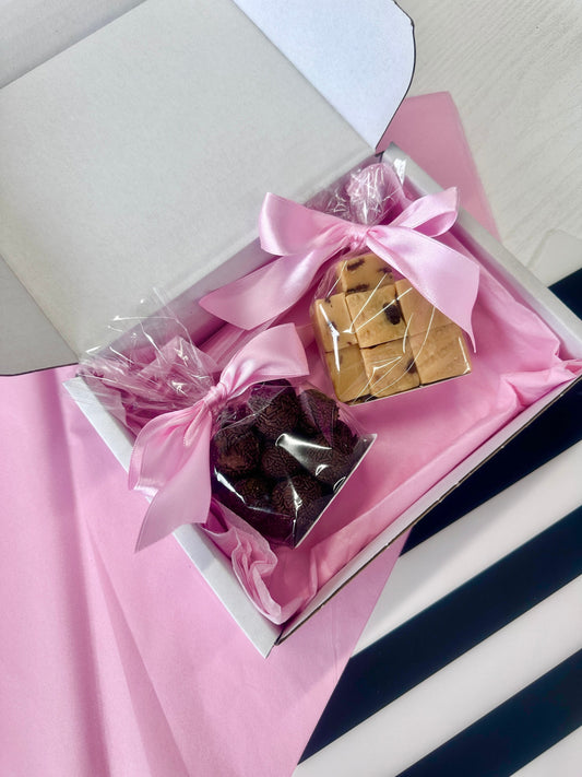 Rum Truffle and Fudge Box - Rum Fudge - Rum Truffles - Gifts for Him - Gifts for Her - Gifting Ideas - Postal Treats - Postal Sweets