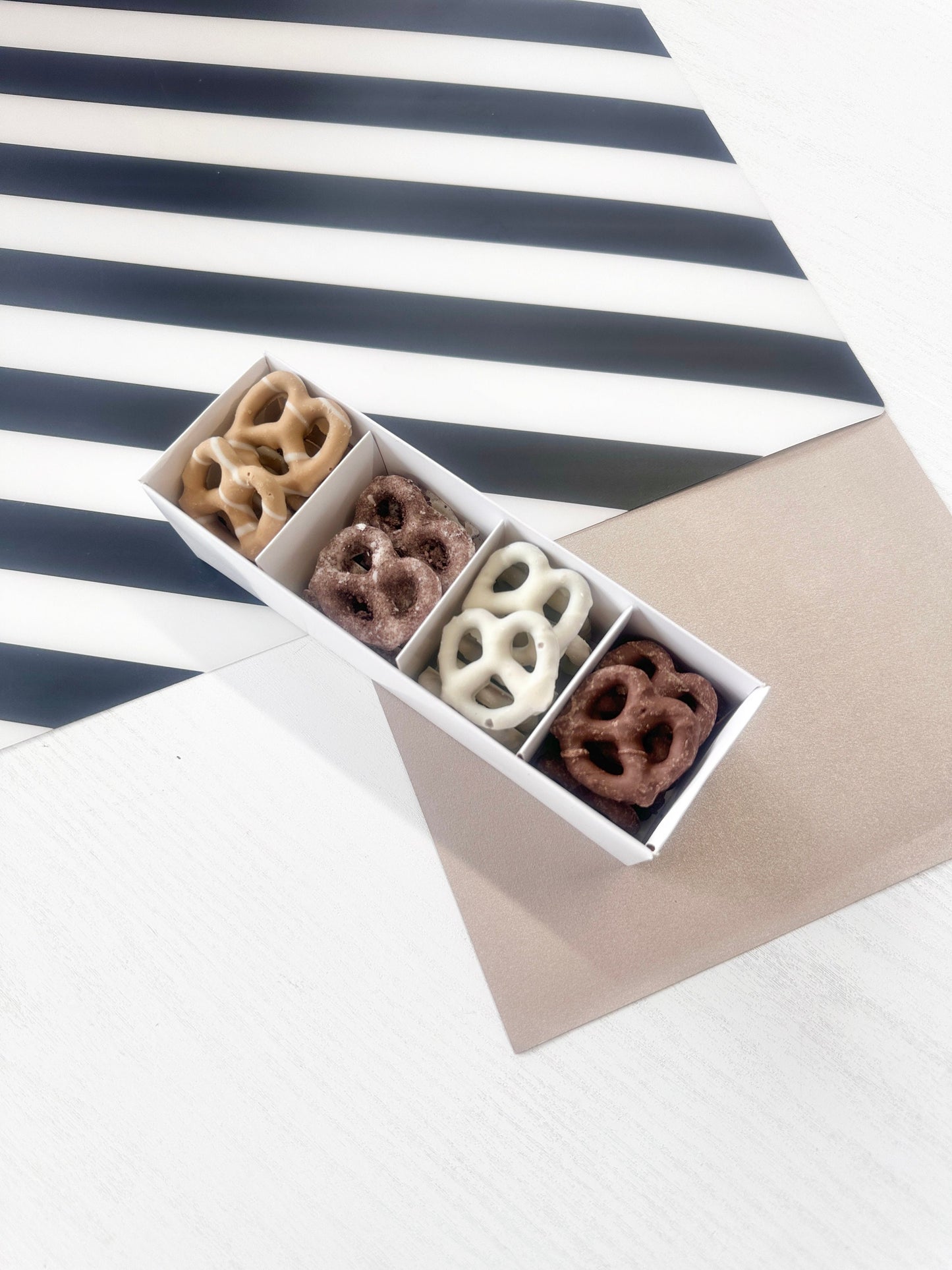 Pretzel box - Mixed Pretzel Box - Loaded Pretzels - Coated Pretzel Box - Pretzel Lovers - Flipz Pretzels - Hershey Pretzels - Choc Pretzels