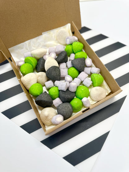 Beetlejuice Themed Marshmallow Box - Marshmallow Treats - Marshmallow Box - Gifting Box - Spooky Treats - Spooky Sweets - Gooey Treats