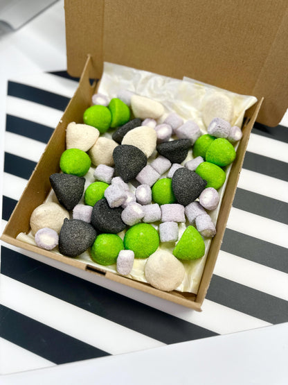 Beetlejuice Themed Marshmallow Box - Marshmallow Treats - Marshmallow Box - Gifting Box - Spooky Treats - Spooky Sweets - Gooey Treats