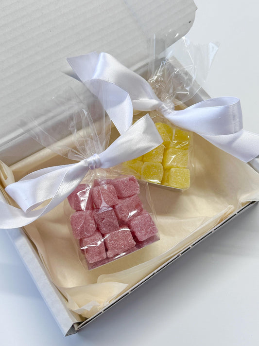 Retro Sweet box - Retro Sweets - Kola Cubes - Pineapple Cubes - Gifting Box - Birthday Gifts - Retro Gifts - Retro Treats - Halal and Vegan